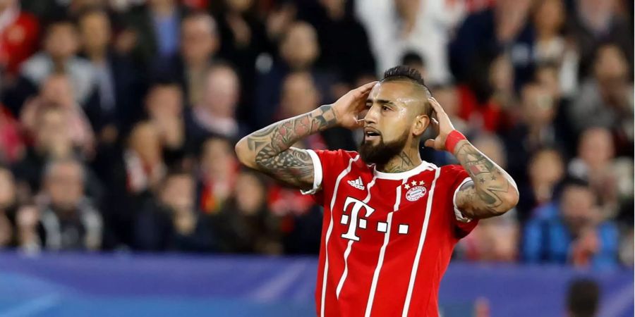 Mittelfeldmotor Arturo Vidal wird den Bayern in den restlichen Spielen fehlen.