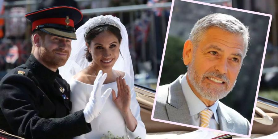 Da hatte jemand wenig zu lachen: George Clooney bekam an der Hochzeit von Meghan Markle und Prinz Harry einen Korb.