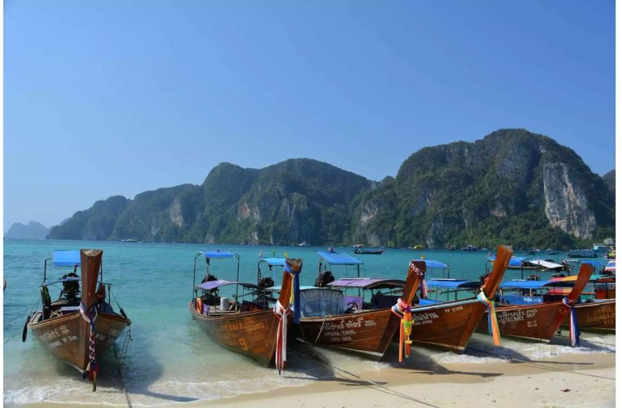 Thailands Tourismus (im Bild Ko Phi Phi) wächst nicht mehr so schnell wie auch schon , Bild: Pixabay