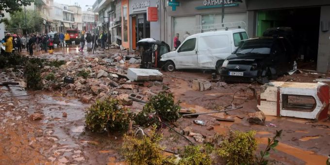 Noch keine Entwarnung - Grosse Schäden nach Sturm in Griechenland