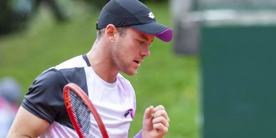 Dominik Koepfer hat sich für die French Open einiges vorgenommen. Foto: Martial Trezzini/KEYSTONE/dpa