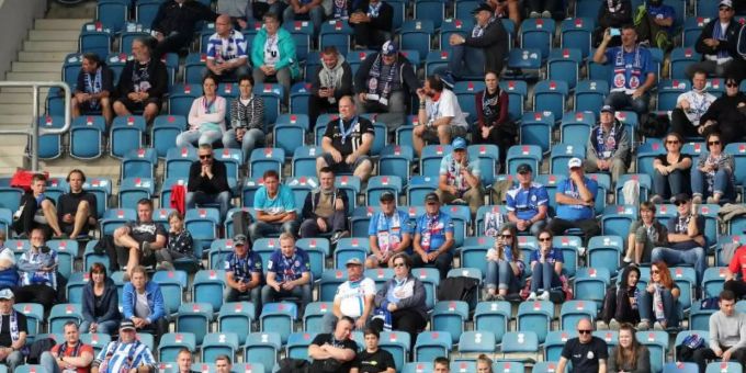 Hansa Rostock darf im Ostseestadion vor Zuschauern spielen. Foto: Bernd Wüstneck/dpa-Zentralbild/ZB Hansa Rostock darf im Ostseestadion vor Zuschauern spielen. Foto: Bernd Wüstneck/dpa-Zentralbild/ZB
