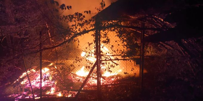 Beim Brand wurden keine Personen verletzt. Kantonspolizei St. Gallen