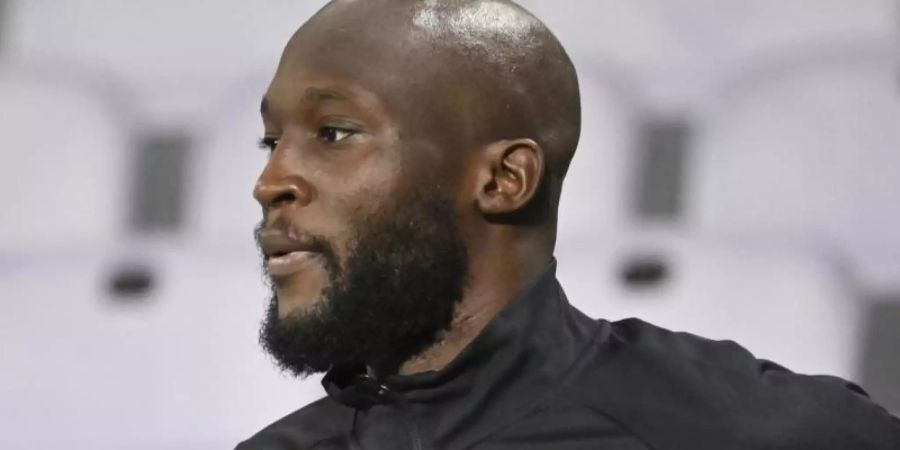 Romelo Lukaku von Inter Mailand trägt noch das aktuelle Logo auf der Brust. Foto: Massimo Paolone/LaPresse/AP/dpa