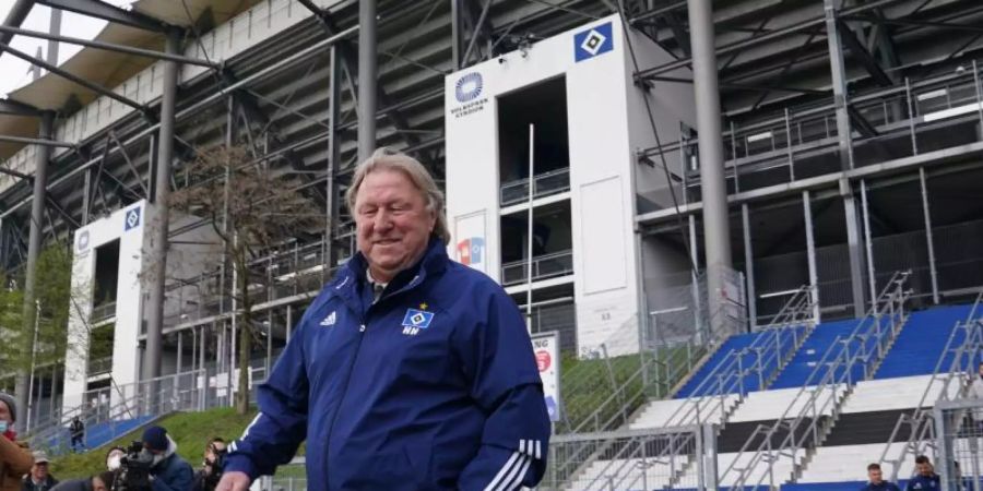 Der neue Trainer des Hamburger SV: Horst Hrubesch übernimmt die Mannschaft bis zum Saisonende. Foto: Marcus Brandt/dpa