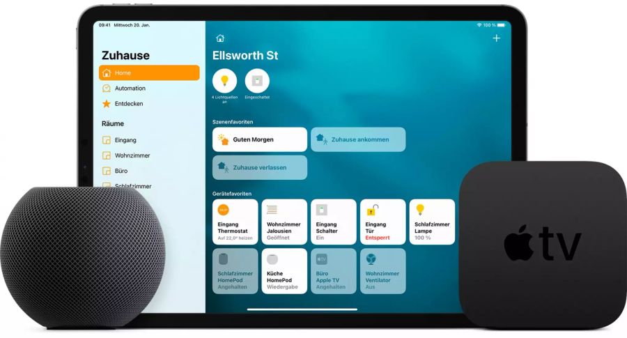 Apple TV iPad Homepod
