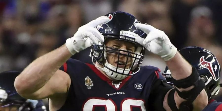 Wechselt zu den Arizona Cardinals: J.J. Watt. Foto: Eric Christian Smith/FR171023 AP/dpa