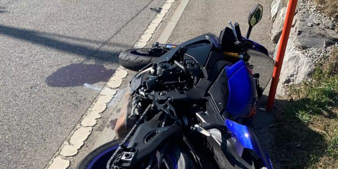 Motorradunfall in Jakobsbad.