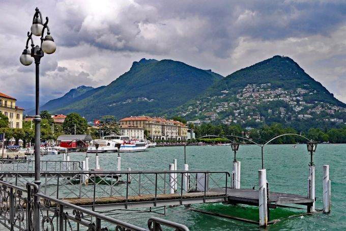Die Seepromenade in Lugano. (Symbolbild) Lugano Seepromenade