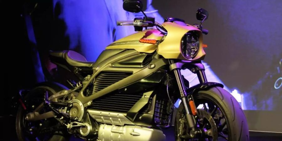 Harley-Davidson zeigt auf der Technik-Messe CES sein erstes Elektro-Motorrad (Archiv). Foto: Andrej Sokolow/dpa
