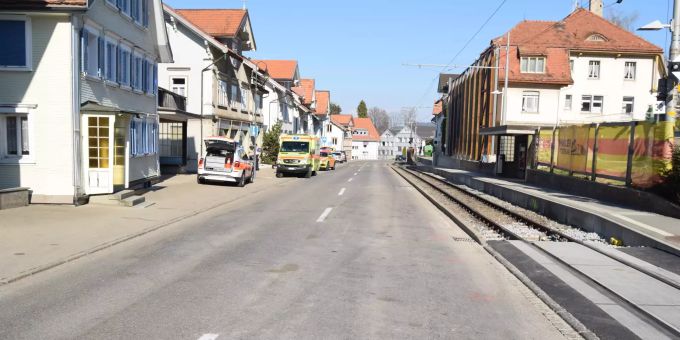 Es entstand geringer Sachschaden. Unfall