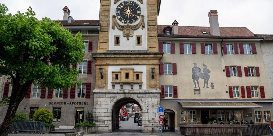 Das Berntor in der Altstadt Murten.