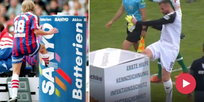 Frust pur! - Hier tritt Braunschweig-Goalie wutentbrannt in Tonne