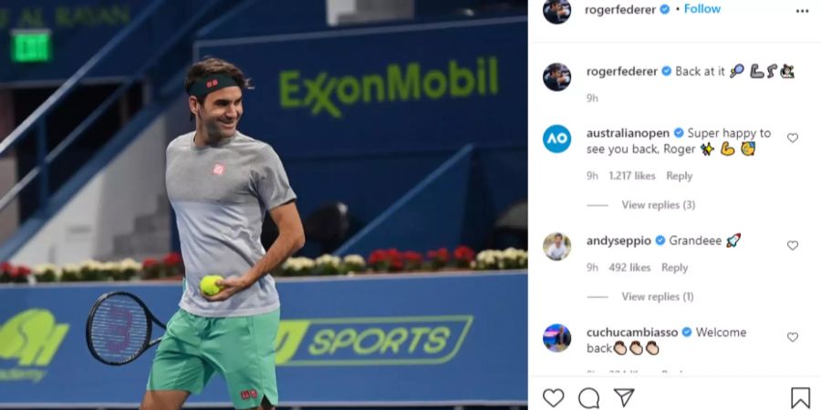 Roger Federer Instagram