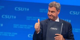 Persönlicher Rekord - Parteitag bestätigt Söder als CSU-Chef Persönlicher Rekord - Parteitag bestätigt Söder als CSU-Chef