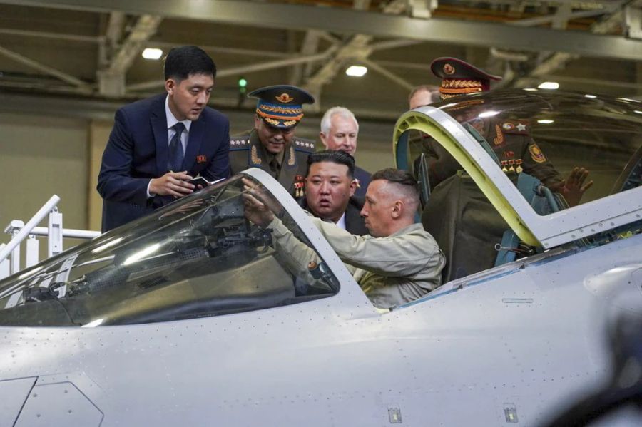 Kim Jong Un Kampfjet