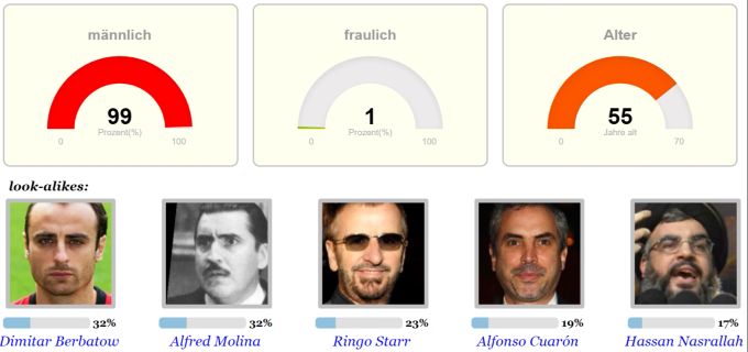 Reza Rafi sieht gemäss «PicTriev» aus wie ein Bulgare, ein Bösewicht oder ein Beatle. Reza Rafi Lookalike