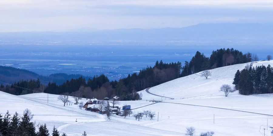 Winterwetter im Schwarzwald.