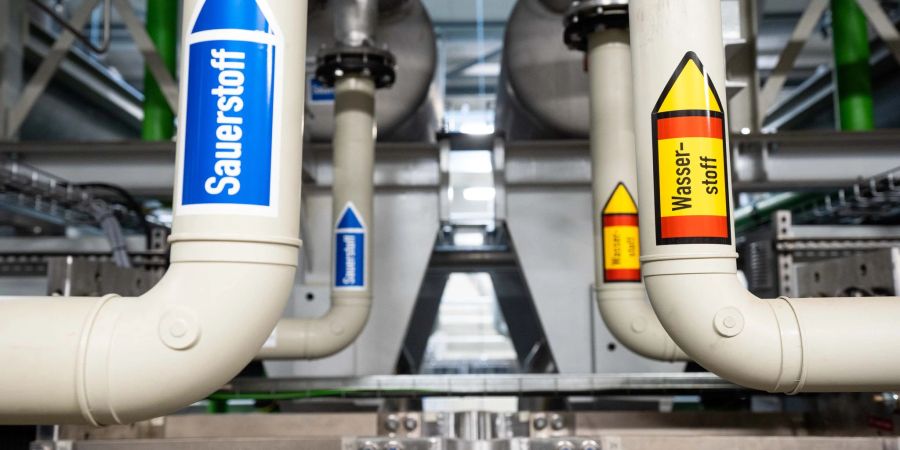 Eine Wasserstofferzeugungsanlage im bayerischen Wunsiedel.