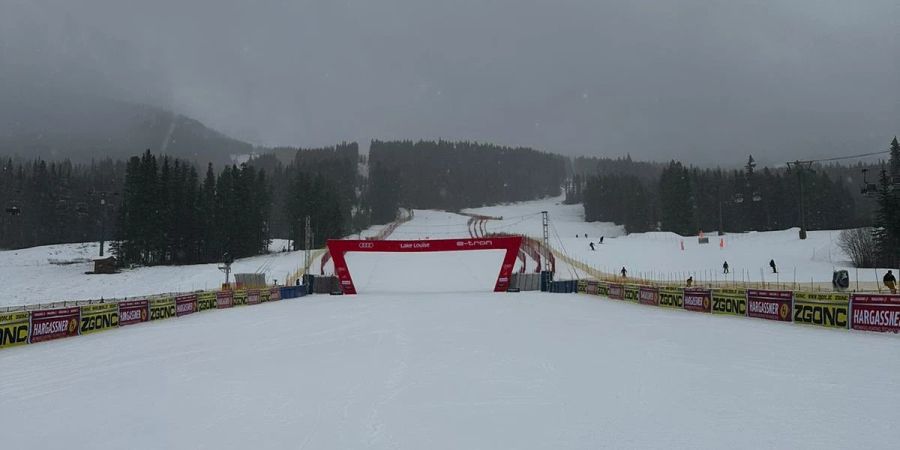 Abfahrt Lake Louise Wintersport