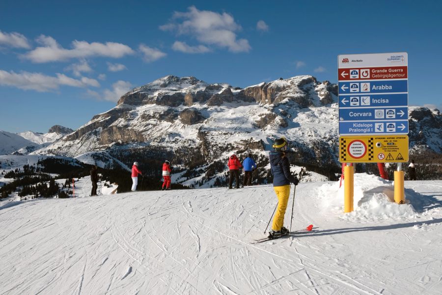 Grande Guerra Schilder Ski Tour Schnee Berge