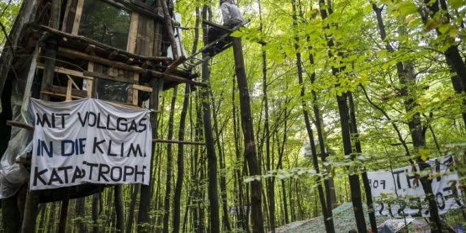 Frankfurt am Main - Frankfurter Polizei startet Räumung von Fechenheimer Wald - Lage ruhig