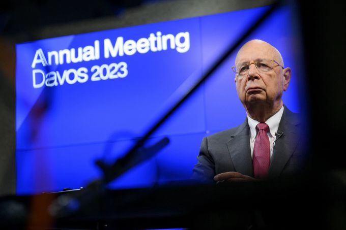 Klaus Schwab, Gründer des World Economic Forums WEF, am 10. Januar 2023. WEF