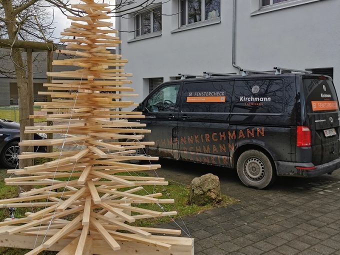 Der «Schreiner Weihnachtsbaum» für das Aarhus, realisiert von der Schreinerei Kirchmann. Schreiner Weihnachtsbaum
