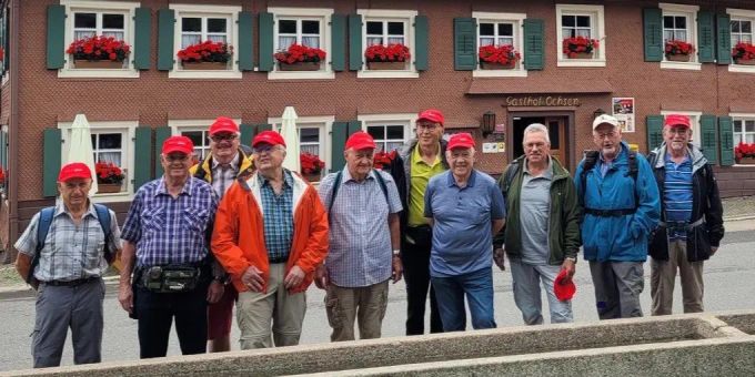 Gruppenfoto von der Schwarzwald-Reise. Wandersleut