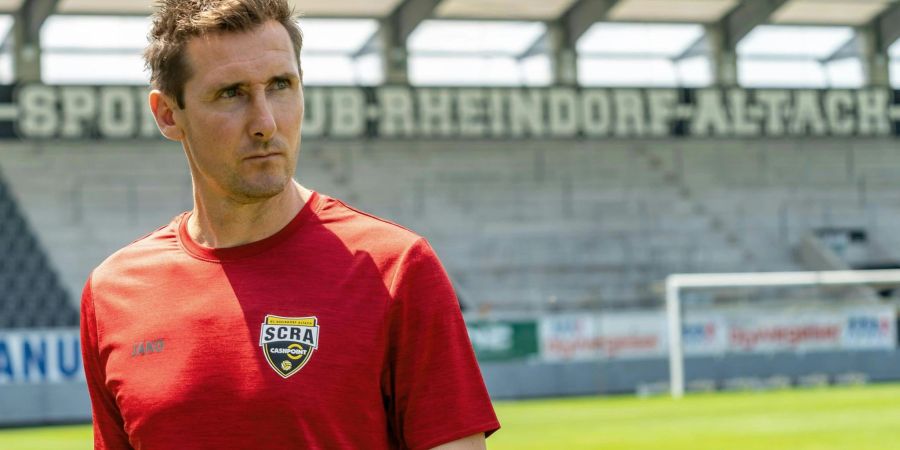 Hat bei seinem Debüt als Trainer mit dem SCR Altach eine Niederlage kassiert: Miroslav Klose.