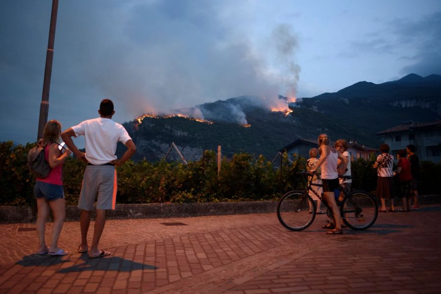 Waldbrand in Norditalien