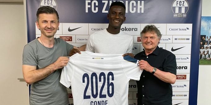 Cheick Conde unterschreibt beim FCZ bis zum Sommer 2026. FCZ Cheick Conde