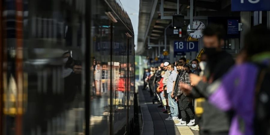 Bahnsteig in Dortmund