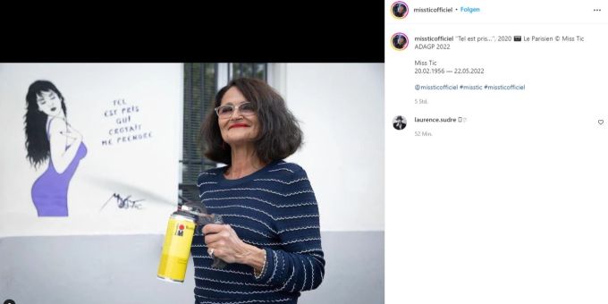 Miss.Tic starb im Alter von 66 Jahren. miss.tic