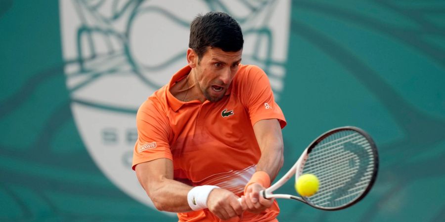 Steht beim Turnier in Belgrad im Viertelfinale: Novak Djokovic in Aktion.