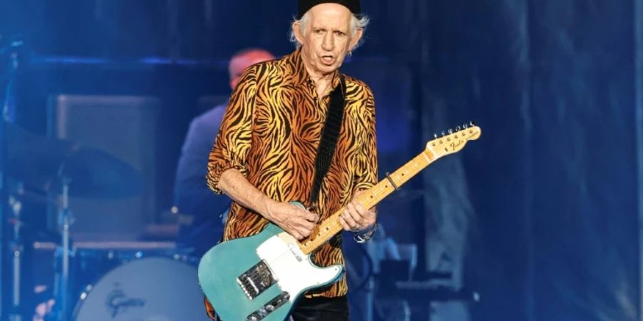 Keith Richards bei einem Konzert