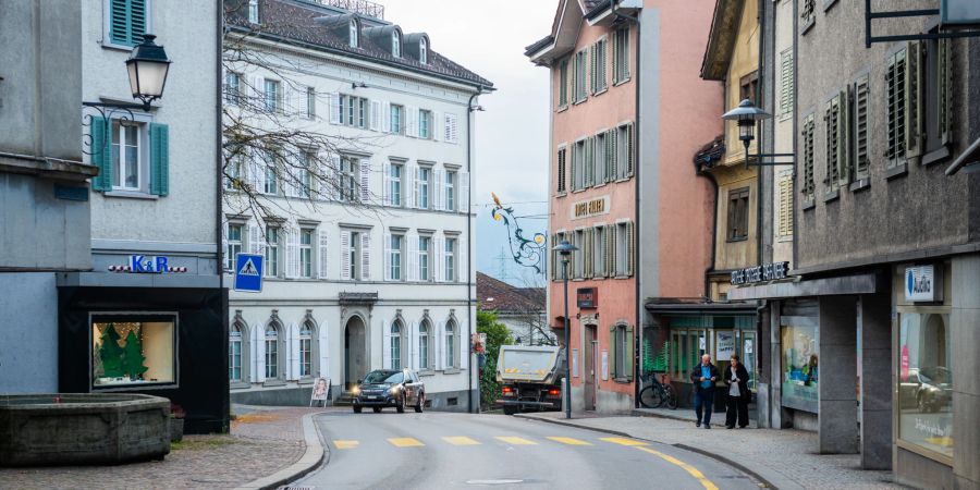 Das historische Städtchen in Uznach.