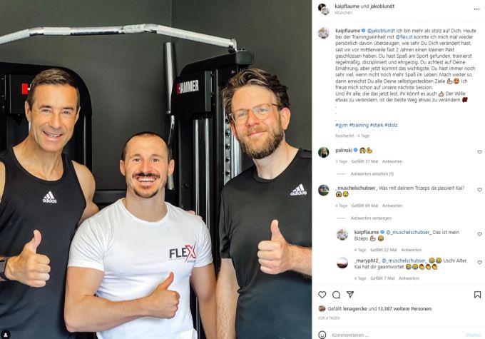 Kai Pflaume stattet dem Gym wohl nicht selten einen Besuch ab. Kai Pflaume