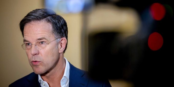 Der niederländische Premier Mark Rutte spricht zu den Medien. Dutch Prime Minister's press conference on deleted text messages