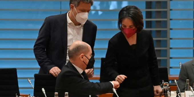 Scholz, Habeck und Baerbock Scholz, Habeck und Baerbock