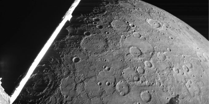 Sechs Jahre nach ihrem Start ist die Raumsonde «Bepicolombo» am Mittwoch ein letztes Mal am Planeten Merkur vorbeigeflogen. (Archivbild) Merkur