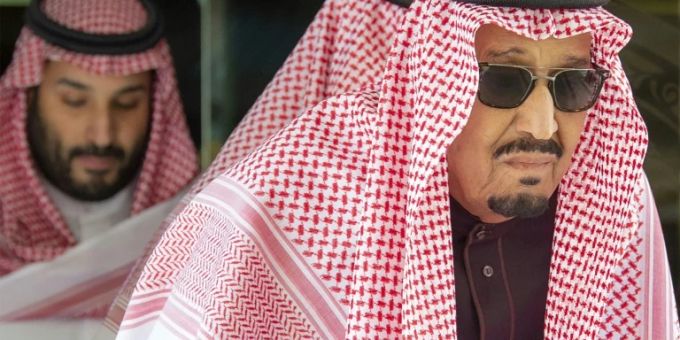 König Salman (r.) und Kronprinz Mohammed bin Salman. salman