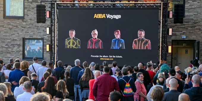 Eine neue Abba-Show startet unter dem Titel "Voyage" in London. Eine neue Abba-Show startet unter dem Titel "Voyage" in London.