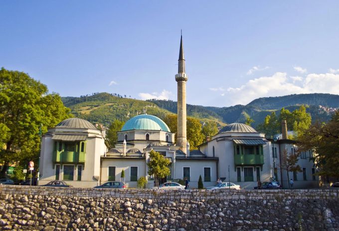 Moschee in Sarajevo, Bosnien-Herzegowina. Moschee Sarajevo