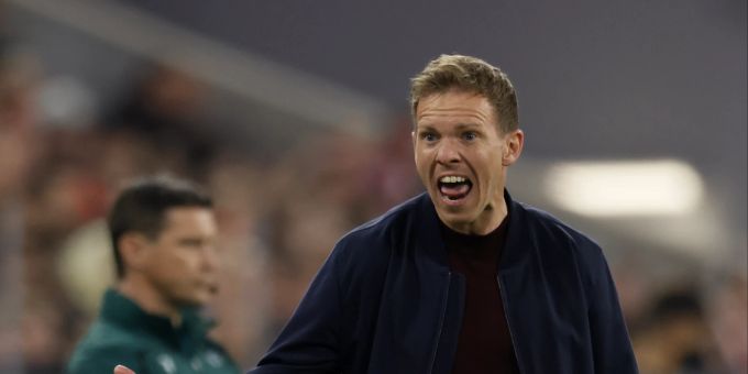 Julian Nagelsmann, Trainer der Bayern beim Spiel gegen Villareal. EPA/RONALD WITTEK bayern villarreal