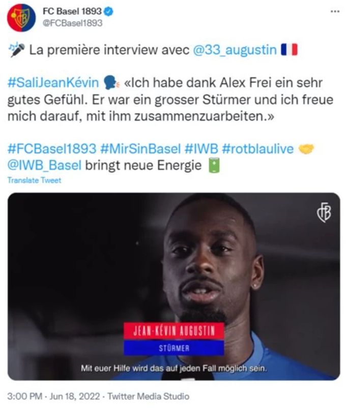 Der FC Basel verpflichtet Jean-Kévin Augustin. FC Basel
