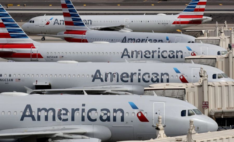 Die Maschine von American Airlines liess die Turbinen am Boden laufen, um die Technik abzukühlen.