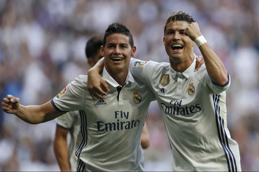 James Rodriguez wurde ab der Saison 2014/2015 Teamkollege von Superstar Cristiano Ronaldo.