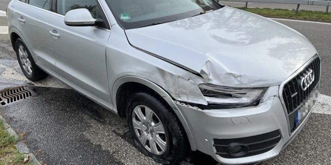 Selbstunfall auf Autobahn