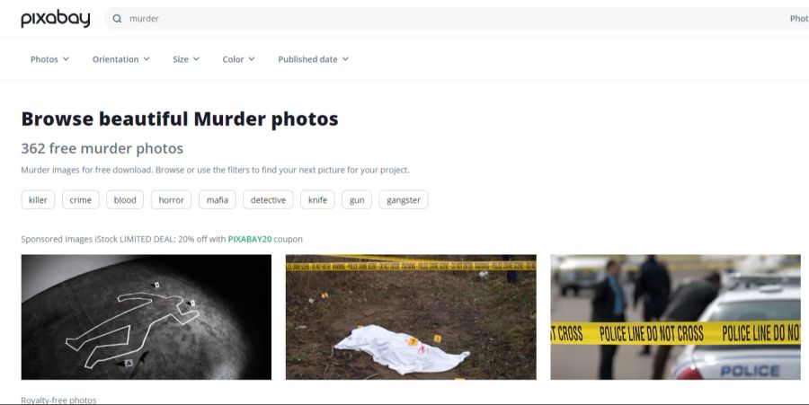 In der Praxis ist aber dann nicht nur die Rede von «wunderschönen Mord-Fotos».